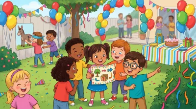 Сценарий детского праздника за 10 минут: конкурсы и квесты от ИИ