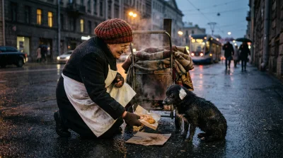 Пирожки у метро и черный Майбах
