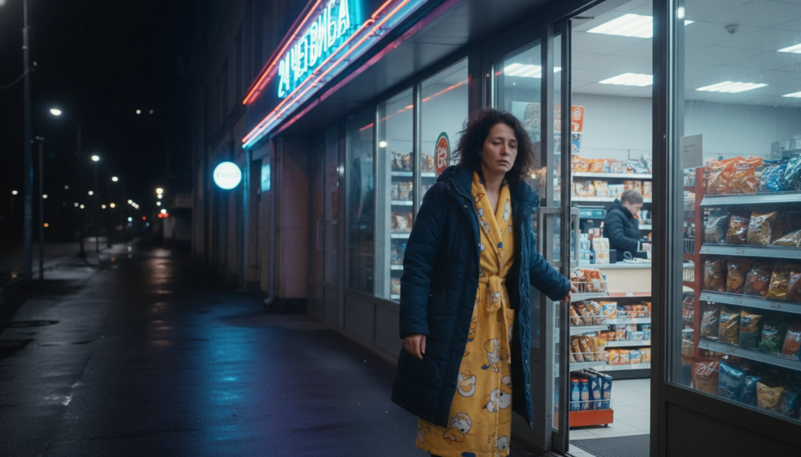 Ночной магазин, время 00:05