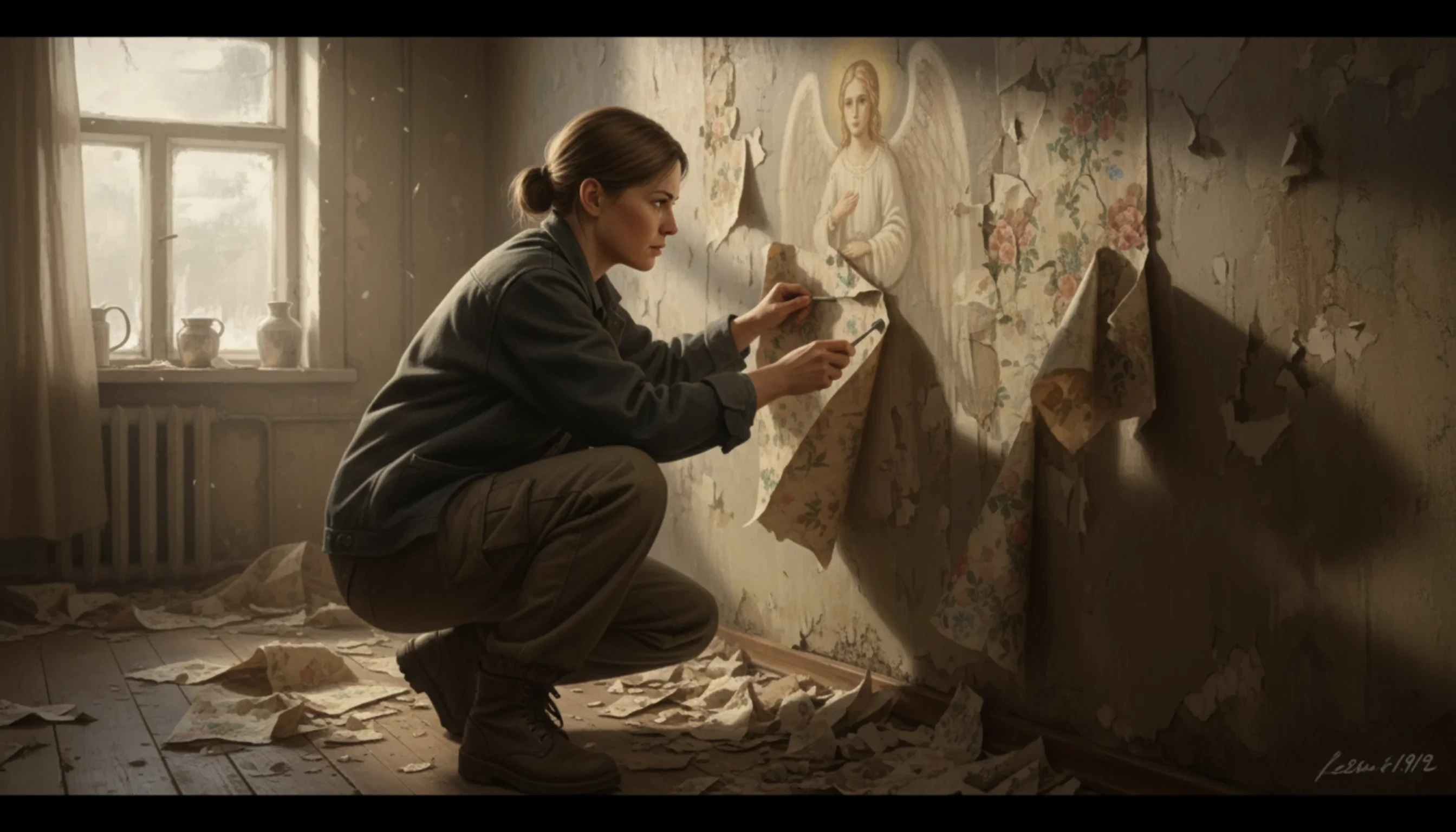 Ангел на обоях